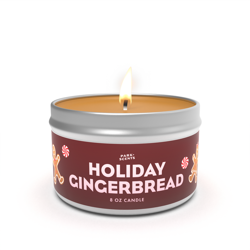 Holiday Gingerbread Candle
