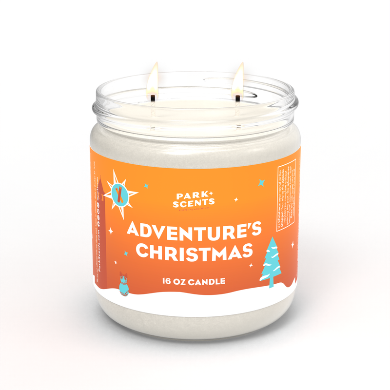 Universal Islands of Adventures Christmas Candle 16oz - Park Scents