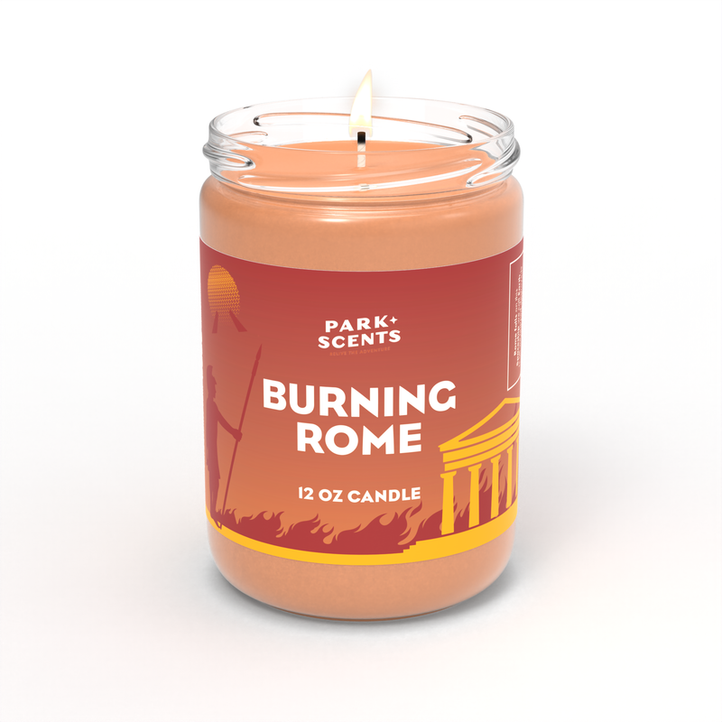 Disney Spaceship Earth Burning Rome Candle 12oz  - Park Scents