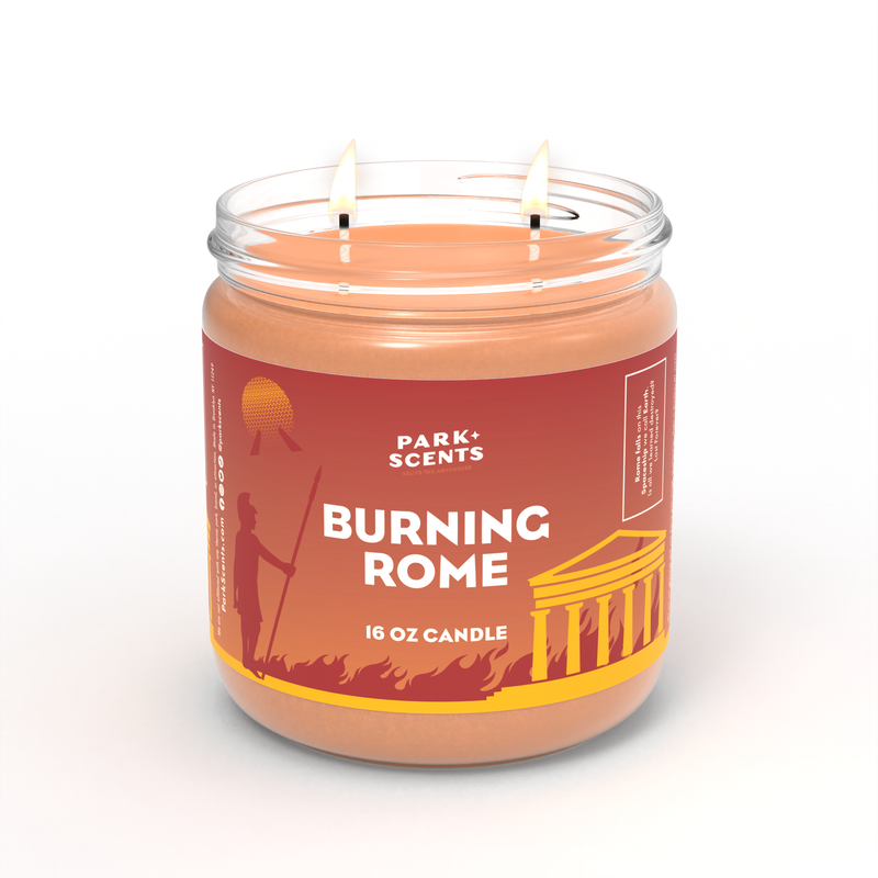 Disney Spaceship Earth Burning Rome Candle 16oz  - Park Scents