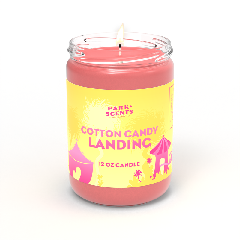 Cotton Candy Landing Candle – Sweet Theme Park Magic