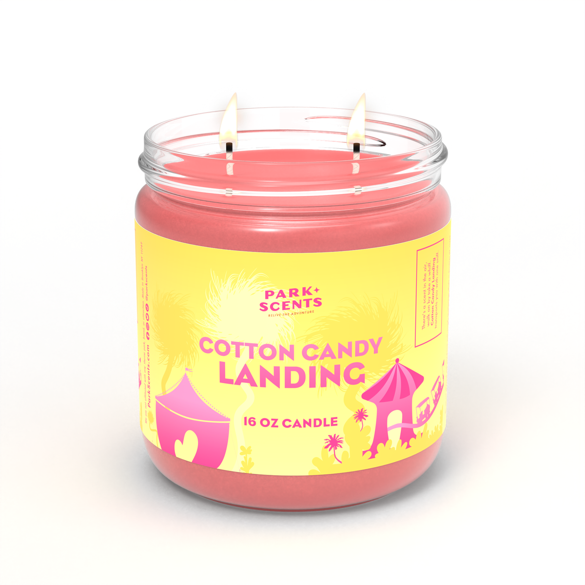 Cotton Candy Landing Candle – Sweet Theme Park Magic