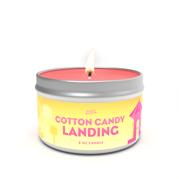 Cotton Candy Landing Candle – Sweet Theme Park Magic
