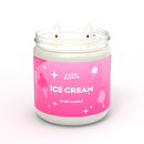 Disney & Universal Themed Vanilla Ice Cream Candle 16oz Double Wick - Park Scents