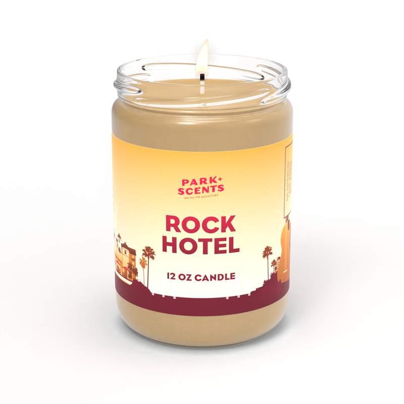 Rock Hotel Candle - A Refreshing Blend of Citrus, Greenery & Soft