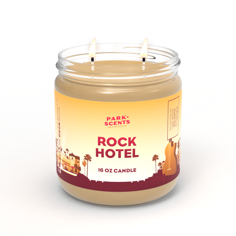 Rock Hotel Candle - A Refreshing Blend of Citrus, Greenery & Soft